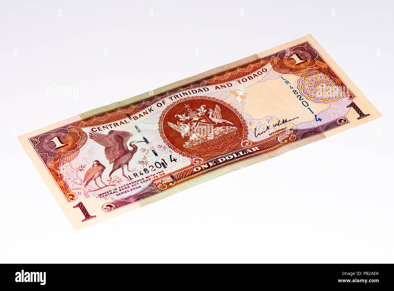1 Trinidad and Tobago dollar bank note. Trinidad and Tobago is the