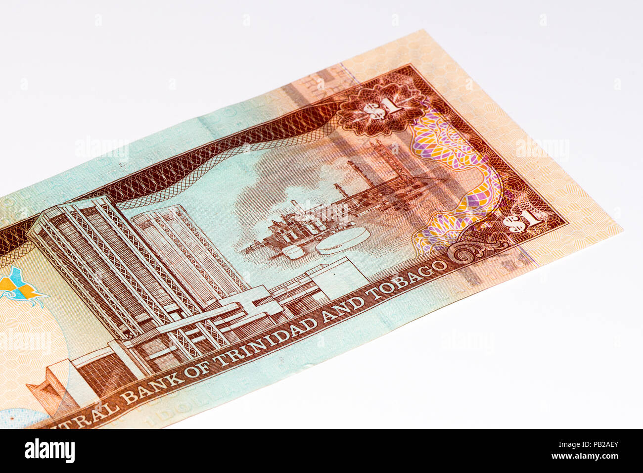 1 Trinidad and Tobago dollar bank note. Trinidad and Tobago is the