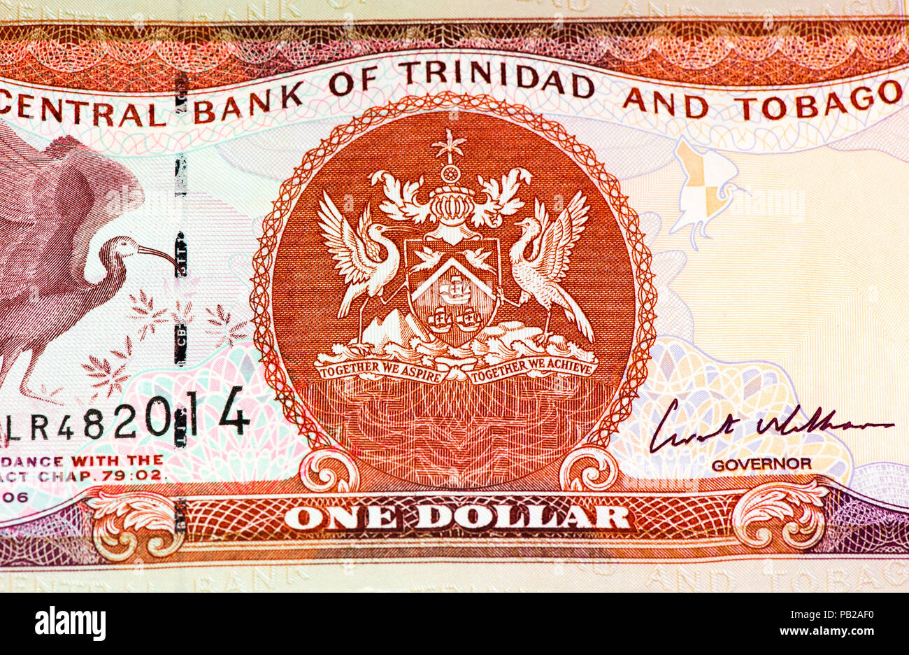 1 Trinidad and Tobago dollar bank note. Trinidad and Tobago is the