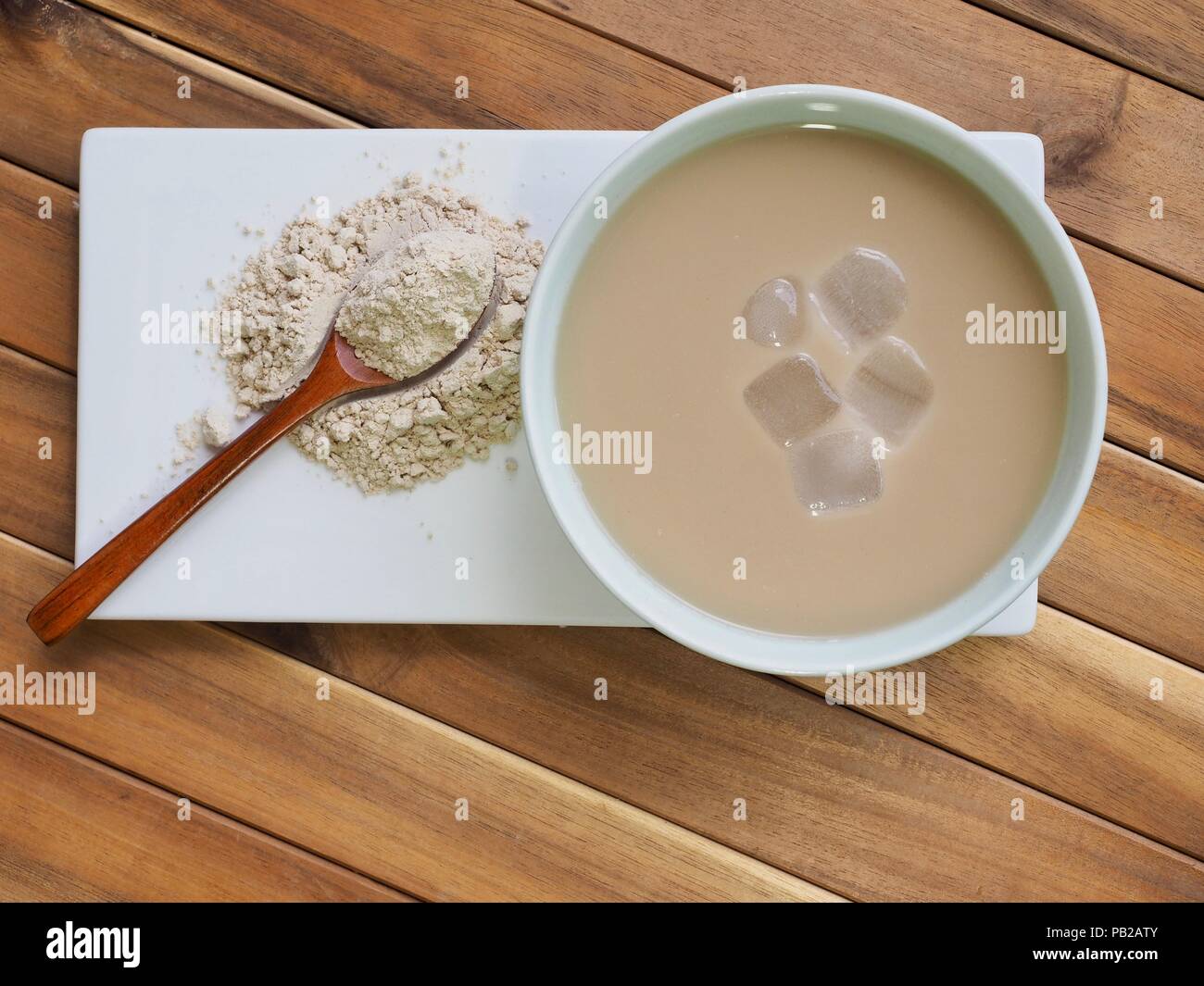 Korean traditional drink powder made of mixed grains Stock Photo Alamy