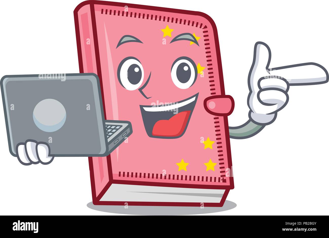 Laptop computer and memo note Stock Vector Images - Alamy