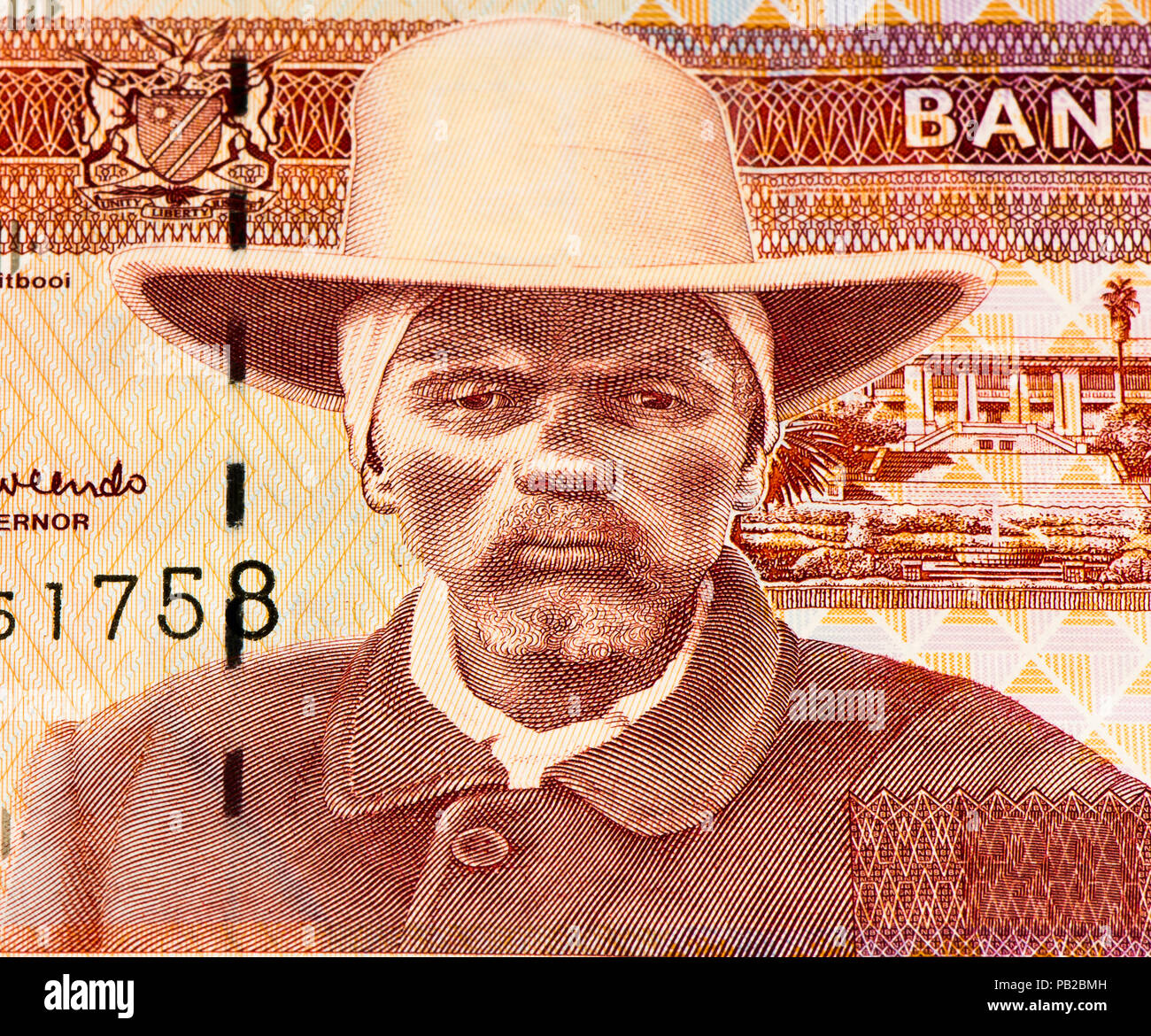 20 Namibian Dollars Bank Note Of Namibia Namibian Dollars Is The