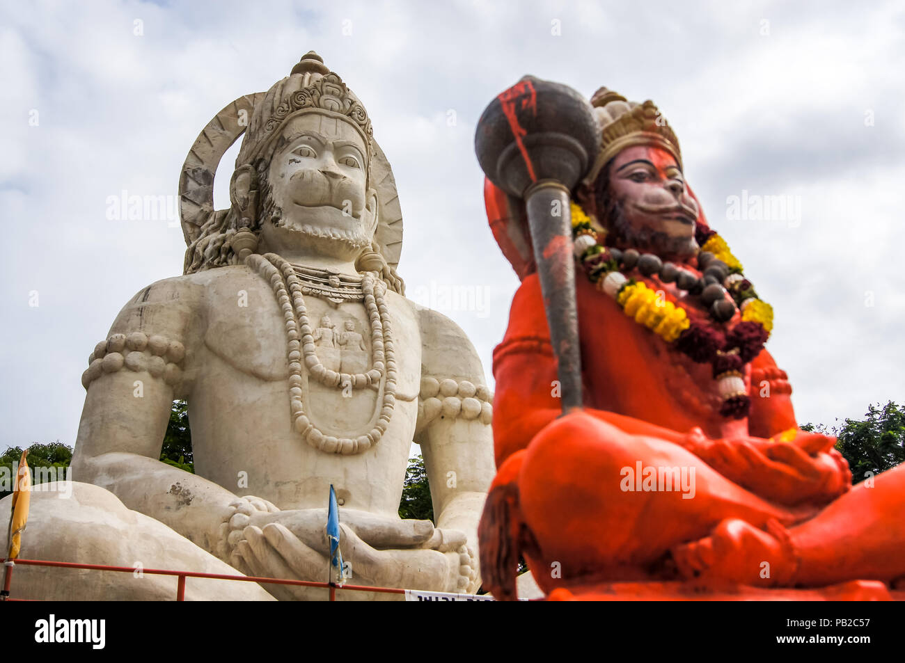 Hindu God Hanuman idol, Huge Statue of Indian lord Hanuman. Indian ...