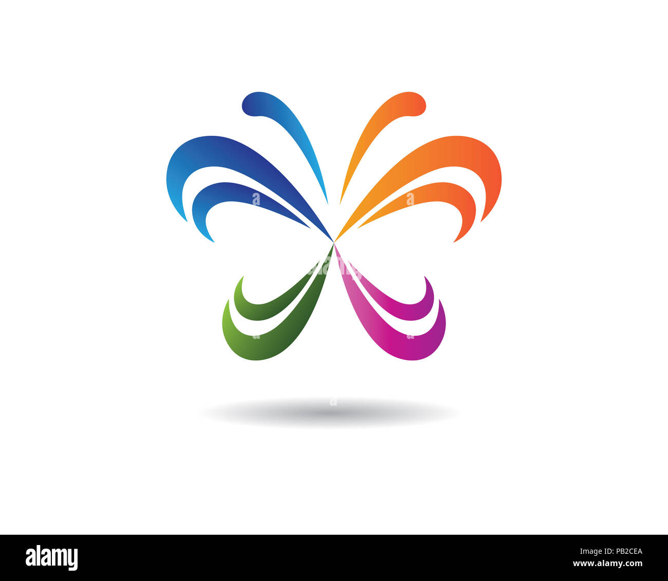 Butterfly Logo Template Vector icon design Stock Photo