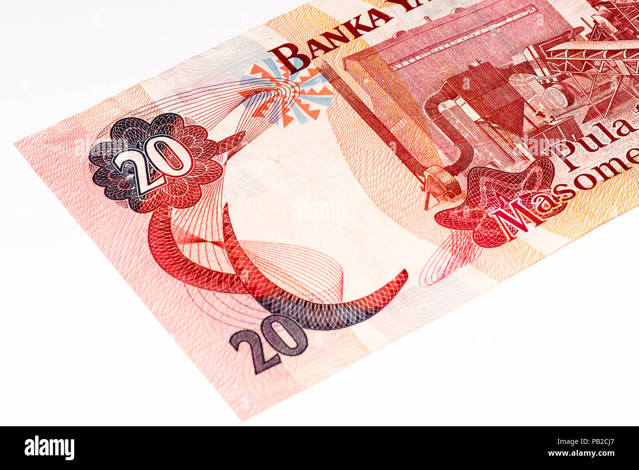 20 pula of Botswana.Pula is the national currency of Botswana Stock ...