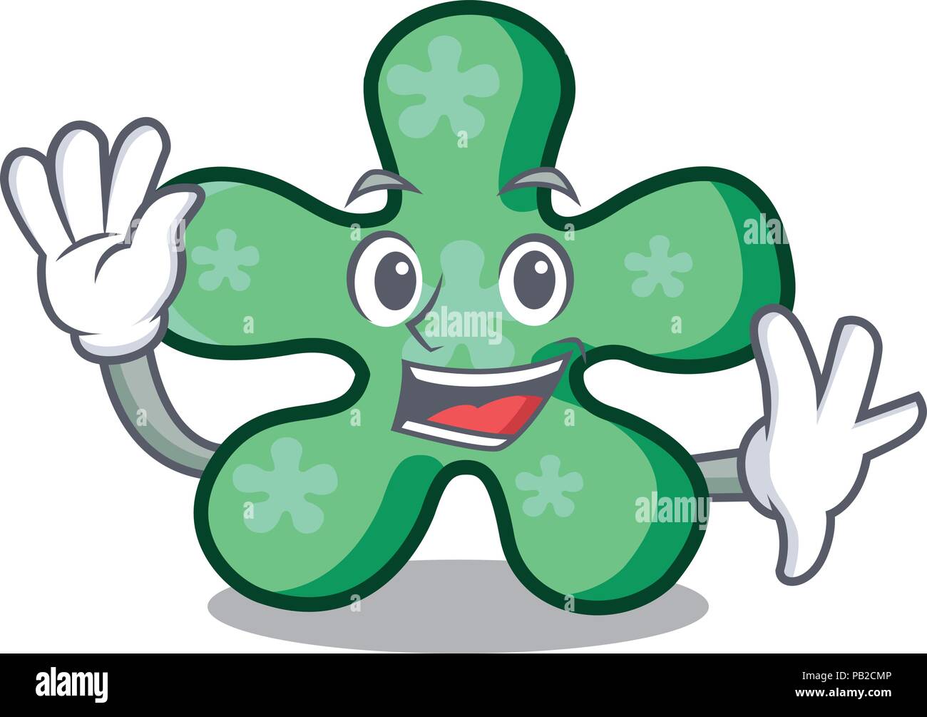 waving-free-form-character-cartoon-stock-vector-image-art-alamy