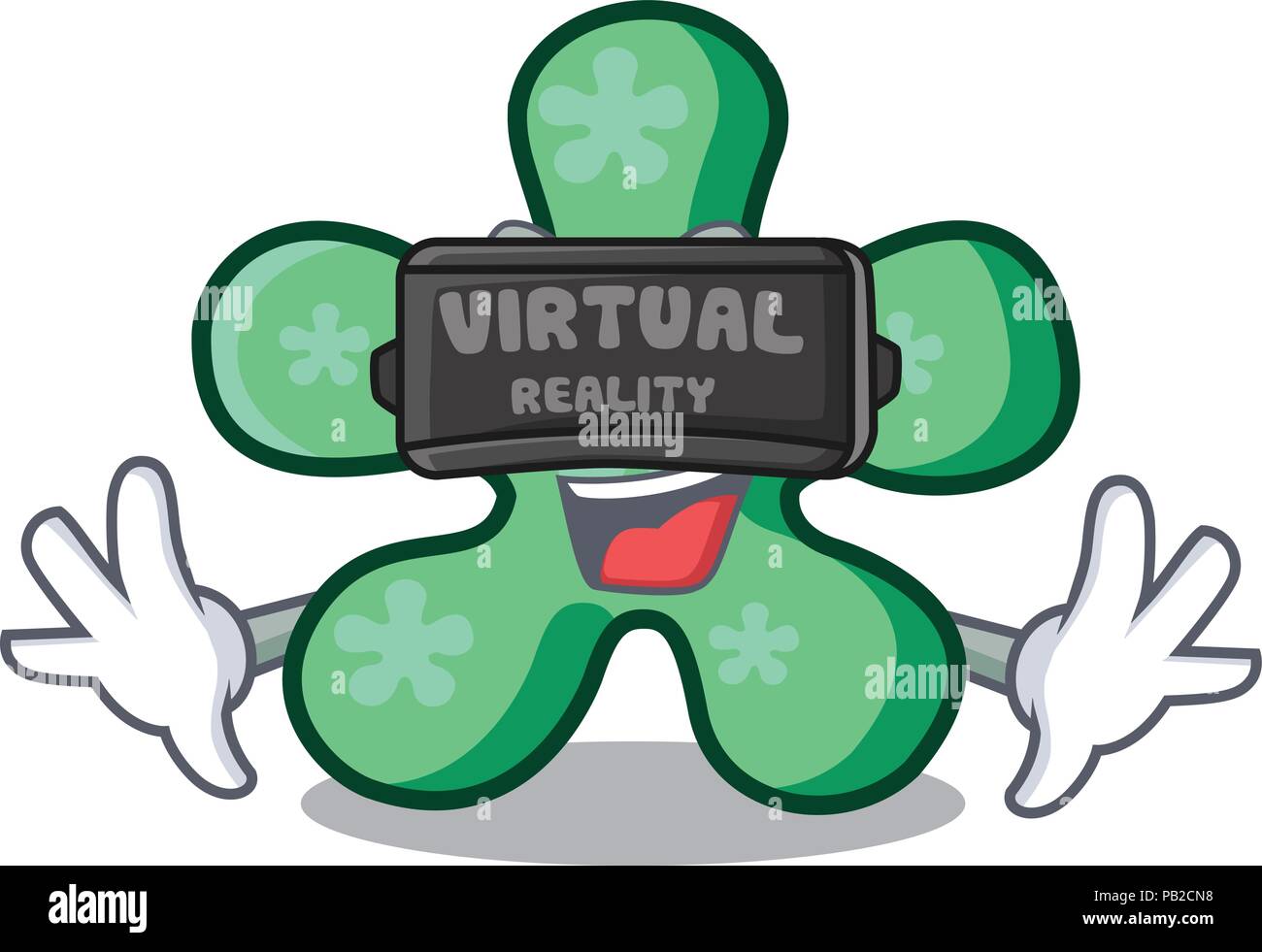 Virtual reality free form mascot cartoon Stock Vector Image & Art Alamy