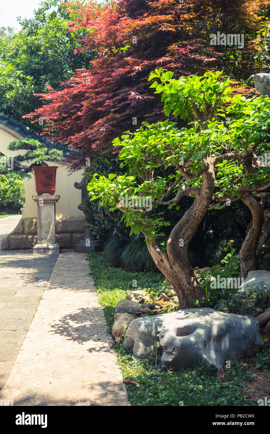 Garden in Kunming, Yunnan, China Stock Photo