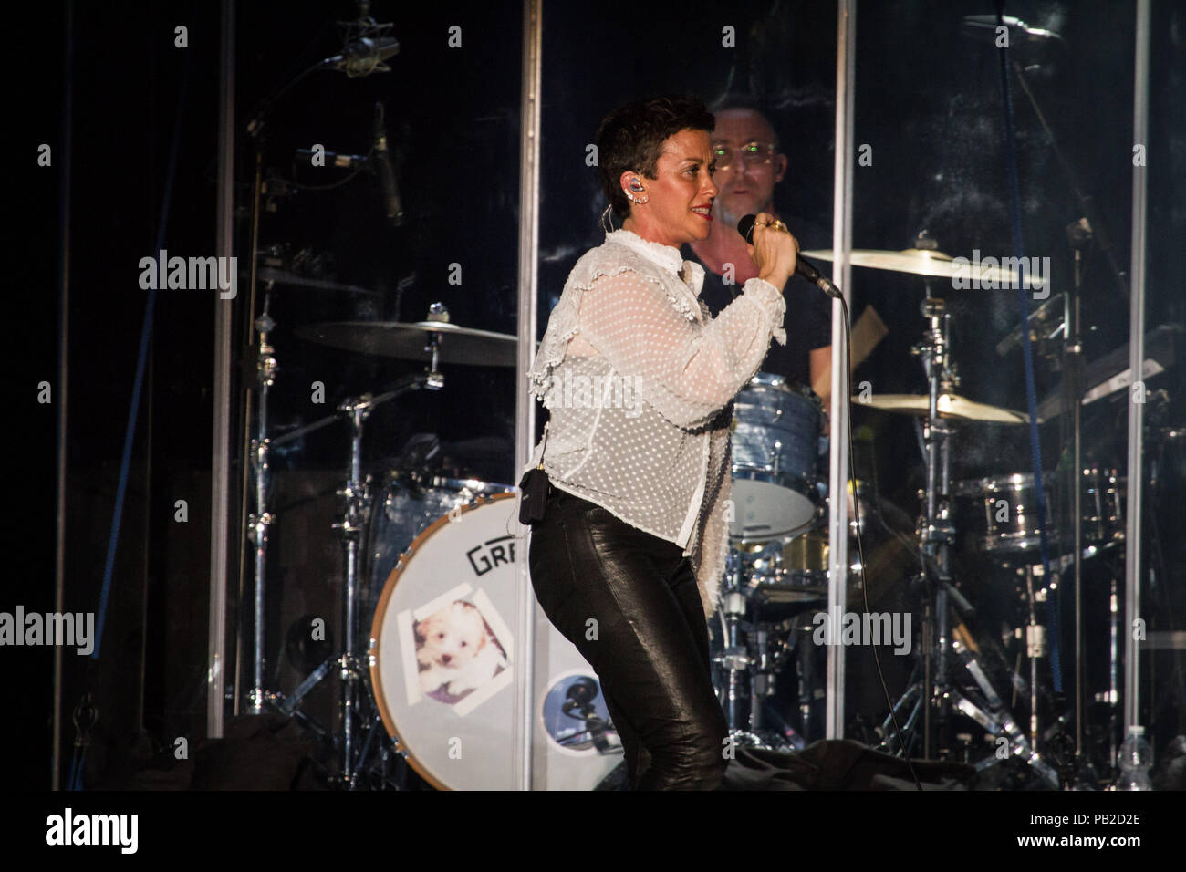 Milan, 25th of July. Alanis Morissette performs live in Milan