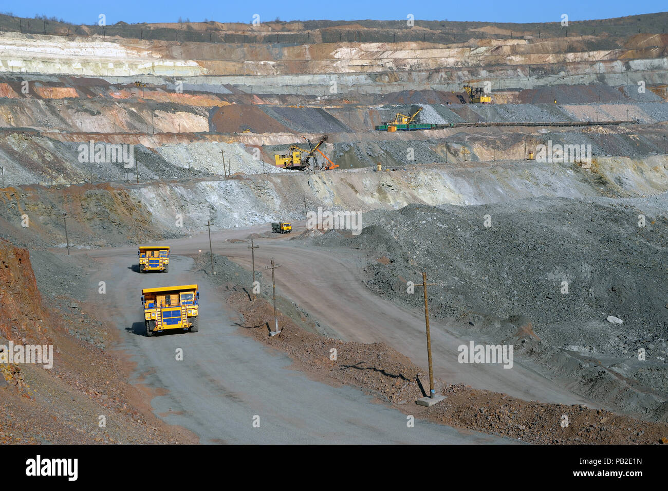 opencast mine of iron ore Stock Photo Alamy