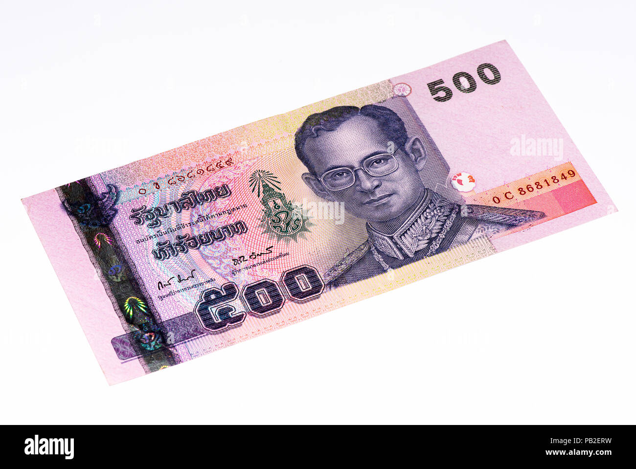 500 bath bank note. Bath is the national currency of Thailand Stock Photo -  Alamy