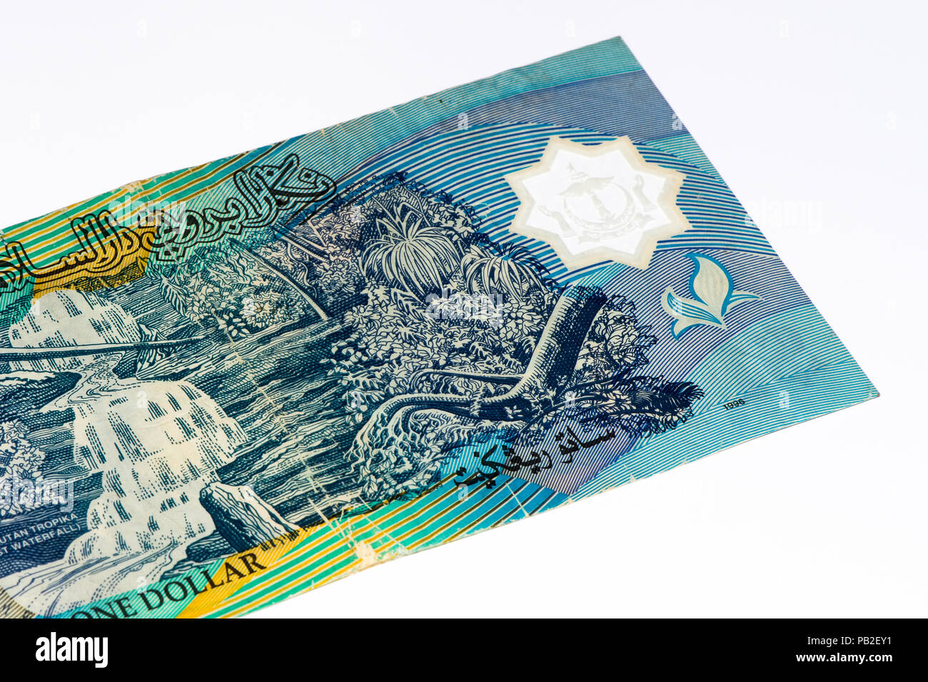 1 dollar bank note of Brunei Stock Photo - Alamy