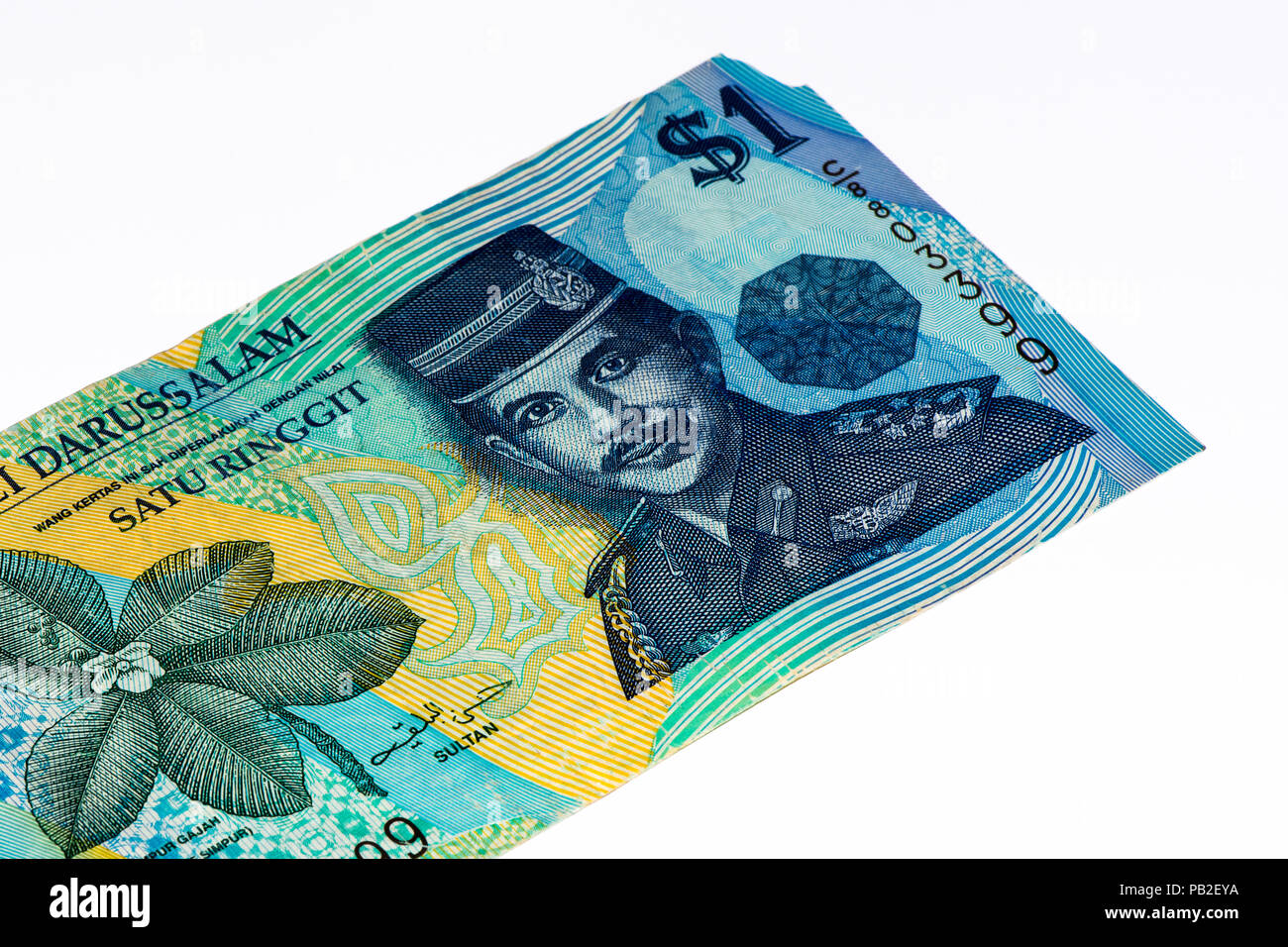 1 dollar bank note of Brunei Stock Photo - Alamy