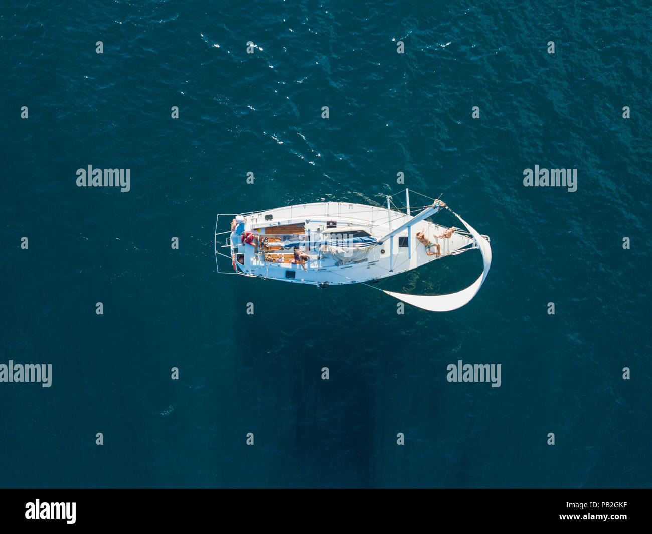 Sailboat Race Aerial View High Resolution Stock Photography and Images