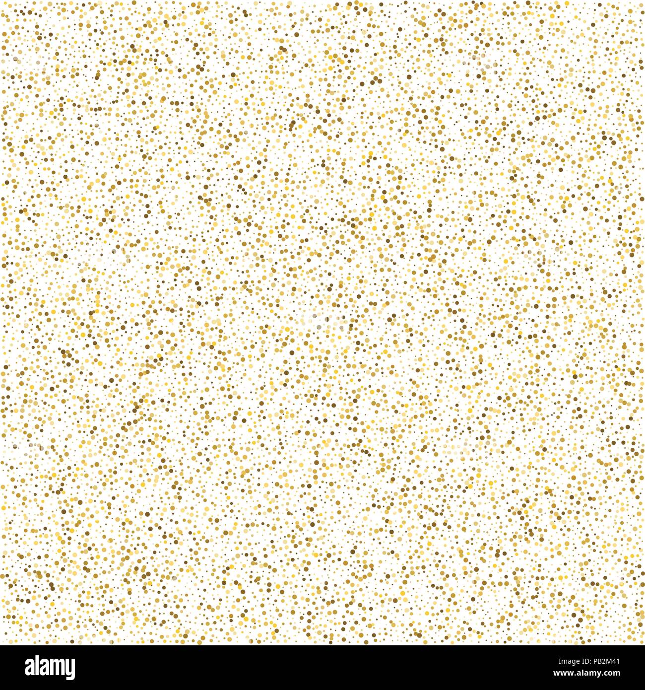 Vector glitter background. Cute small falling golden dots. Sparkle ...