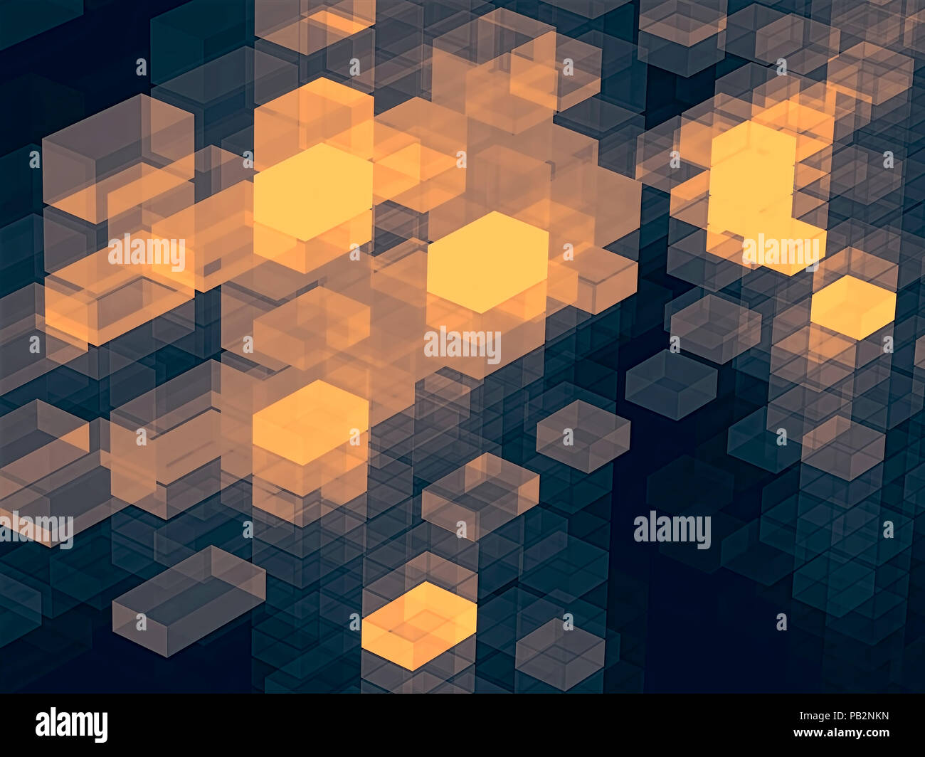 Cubes background - abstract digitally generated image Stock Photo