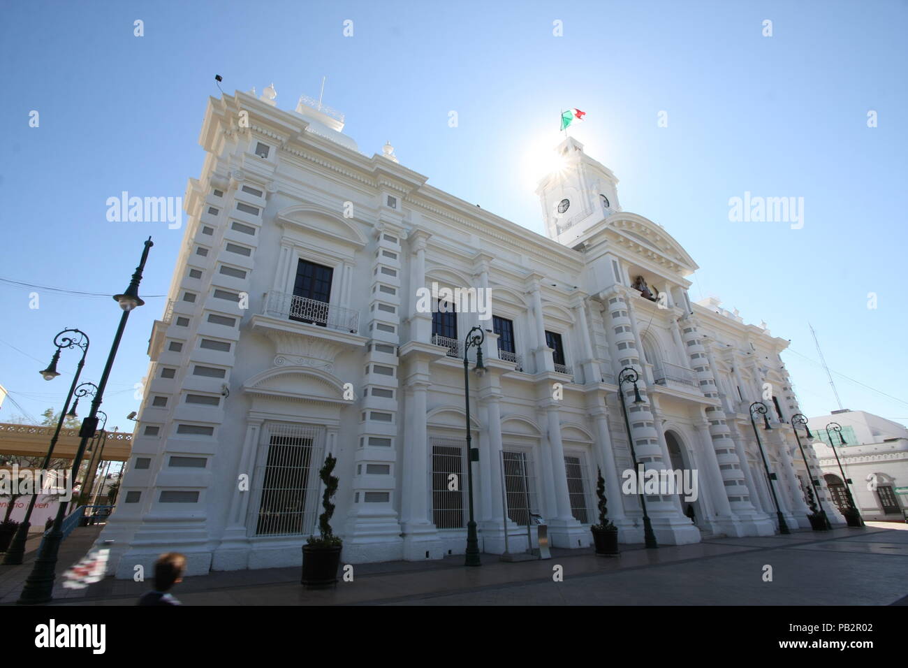 El palacio municipal de Hermosillo y palacio de gobierno del estado de Sonora Stock Photo