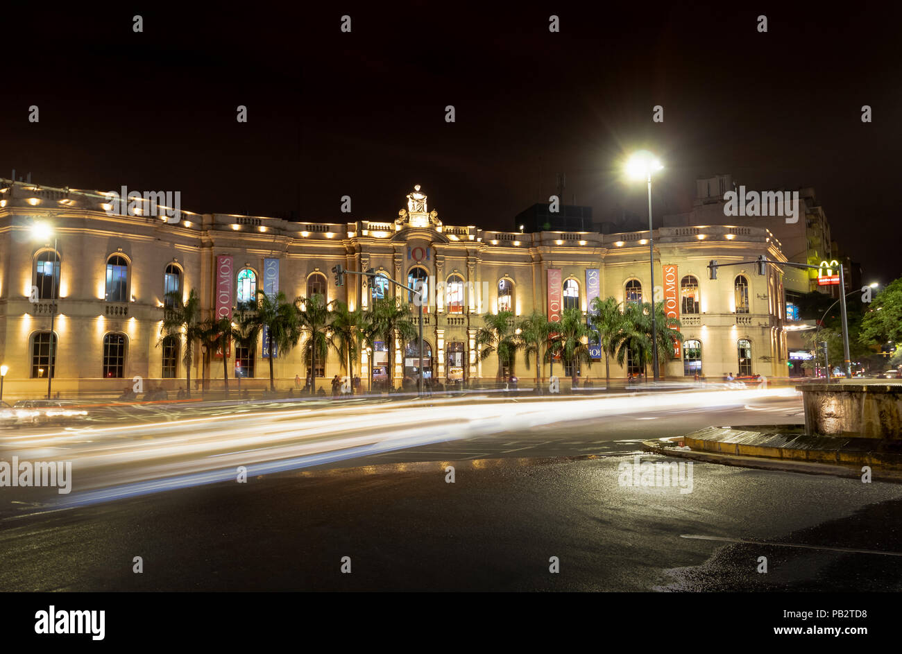 Patio Olmos Shopping Gallery at night - Cordoba, Argentina Stock Photo