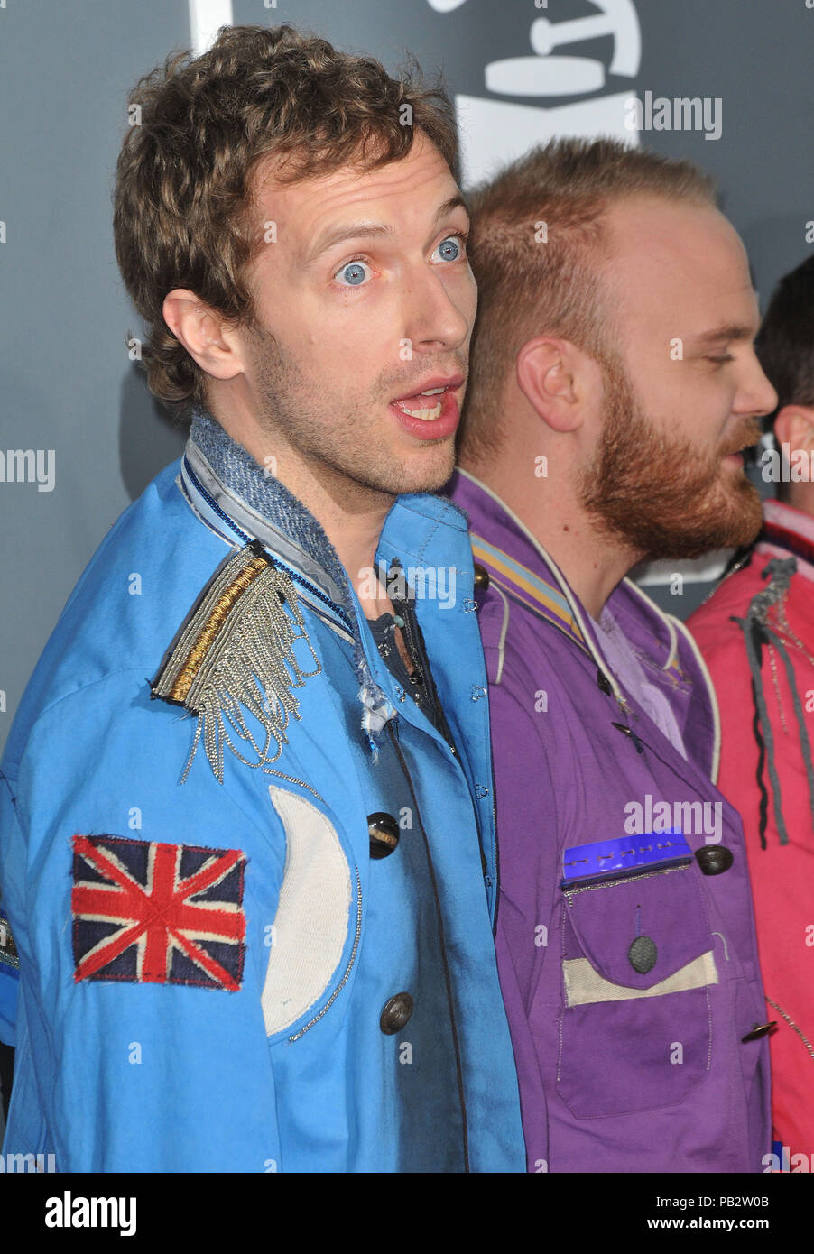 Chris Martin and Will Champion from Coldplay backstage at the Hollywood  Bowl, Los Angeles, united States of America Stock Photo - Alamy