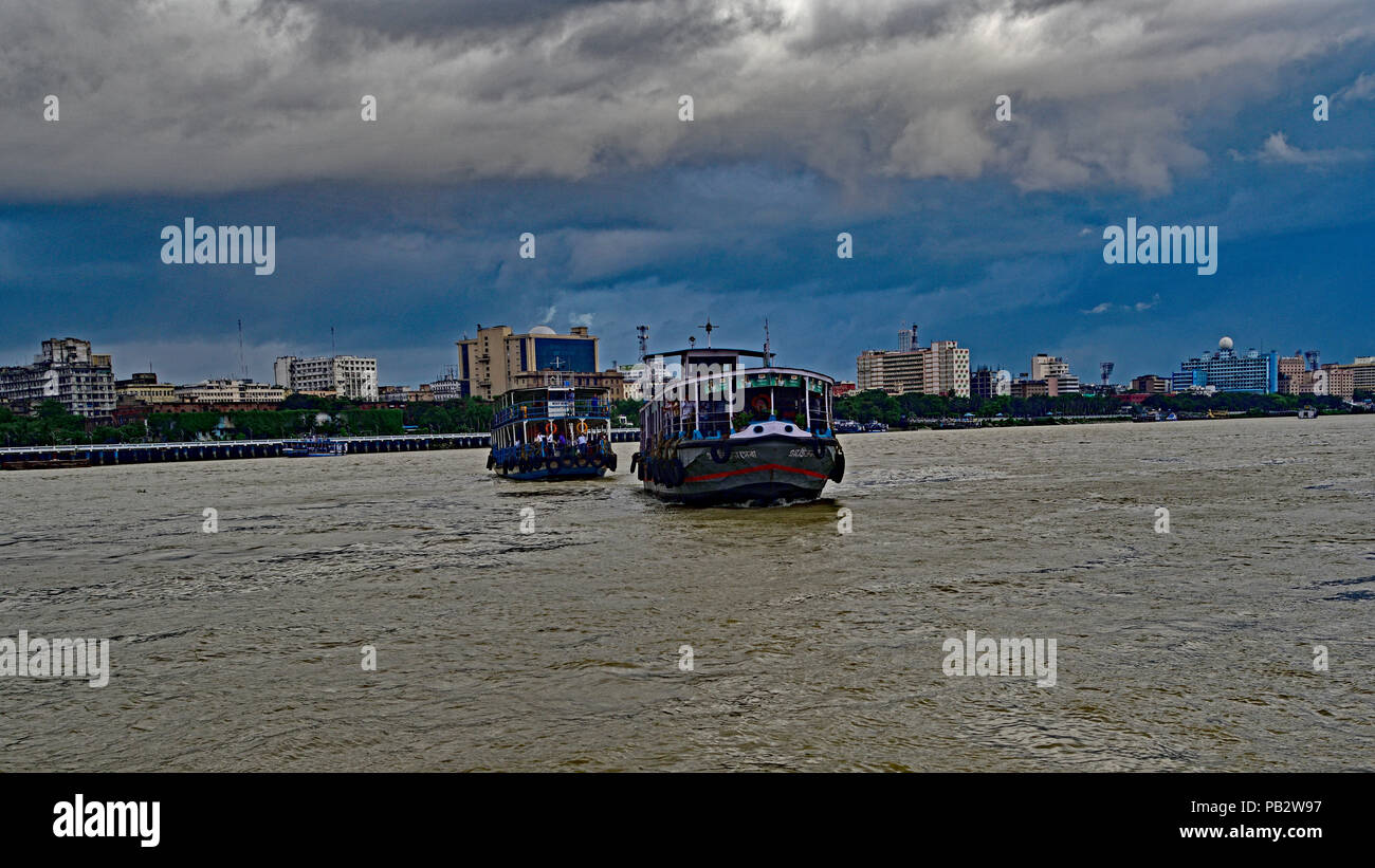 Kolkata Howrah Skyline Stock Photo