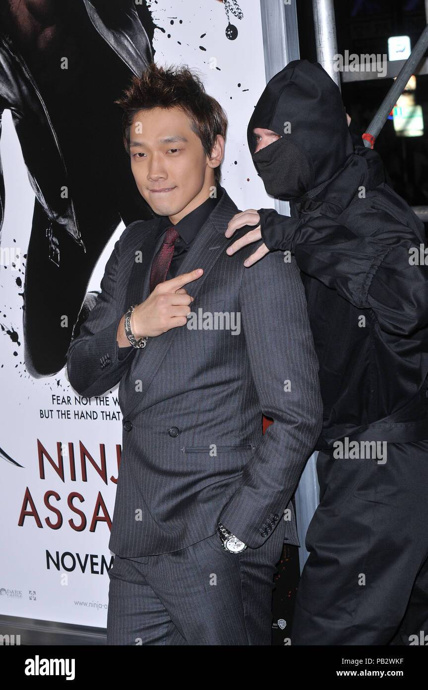 Actor Rain Raizo arrives for the Ninja Assassin Los Angeles News Photo  - Getty Images