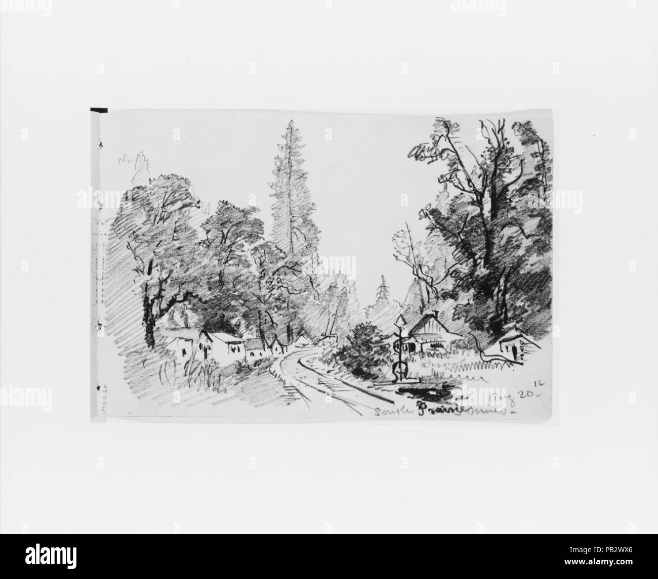 South Prairie Aug 20th From Sketchbook X Artist William Trost Richards American Philadelphia Pennsylvania 1833 1905 Newport Rhode Island Dimensions 5 X 7 1 2 In 12 7 X 19 1 Cm Date 1885 This Sketchbook