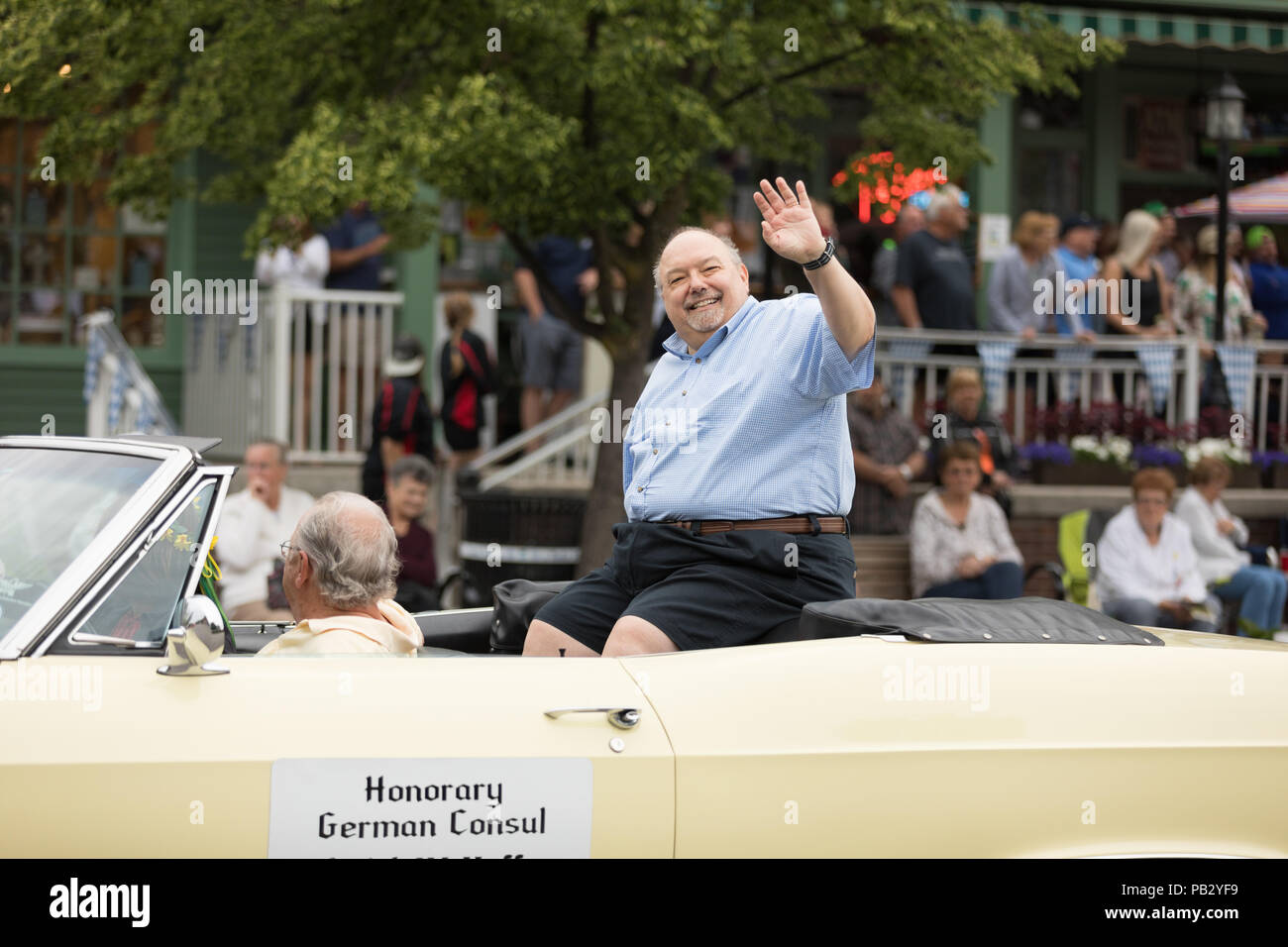 Frankenmuth, Michigan, USA June 10, 2018 The german consul Frederick