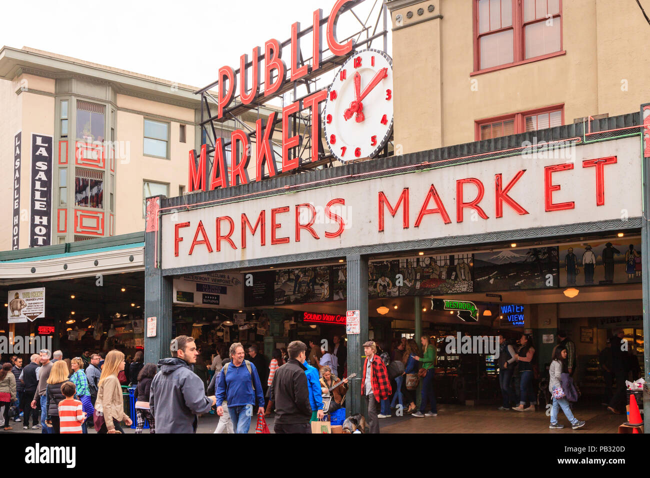 Pike Place, Seattle, Washington, USA Stock Photo