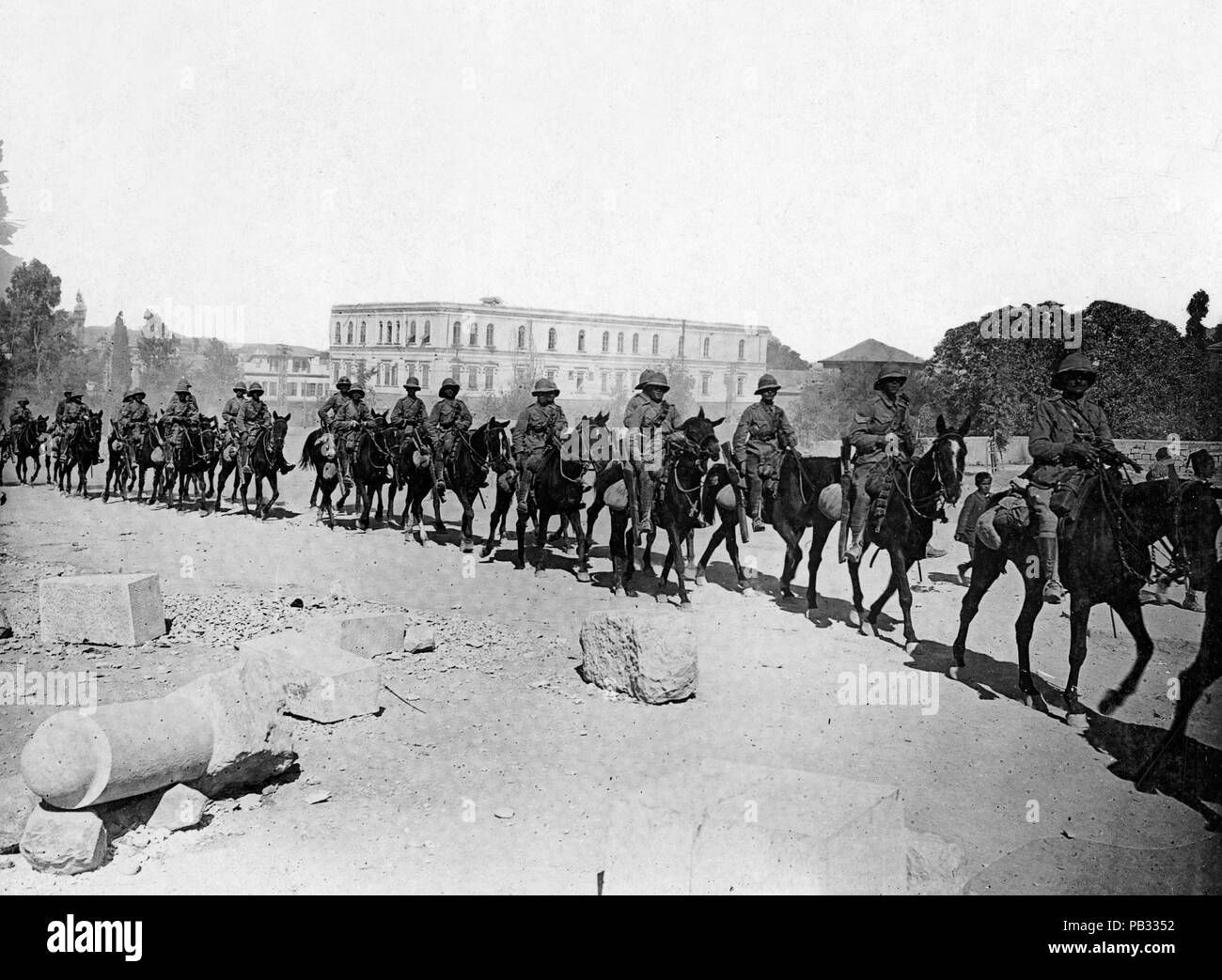 Official Photograph Showing Soldiers On Horseback Stock Photo - Alamy