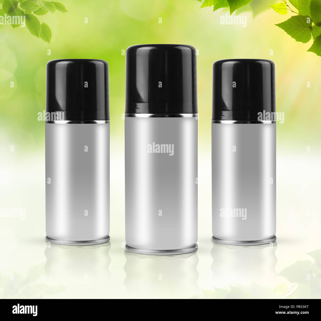 Natural sprays with clipping path. Stock Photo