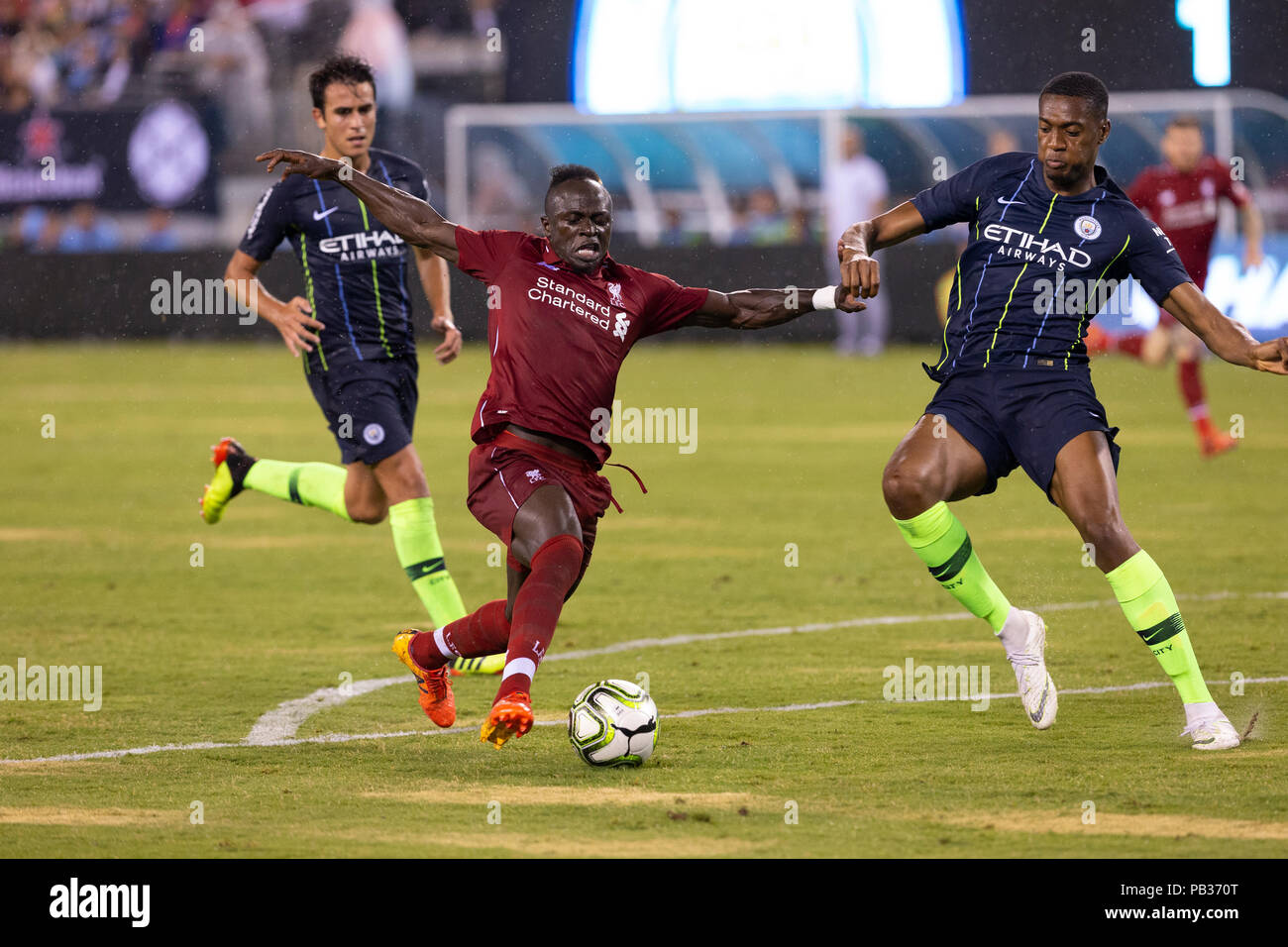 East Rutherford, NJ - July 25, 2018: Sadio Mane (10) of Liverpool FC ...