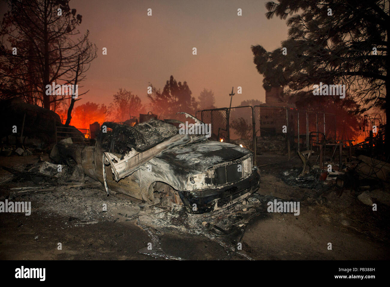 Structure Fire Idyllwild Idyllwild, California, USA. 26th July, 2018. The Cranston Fire ...