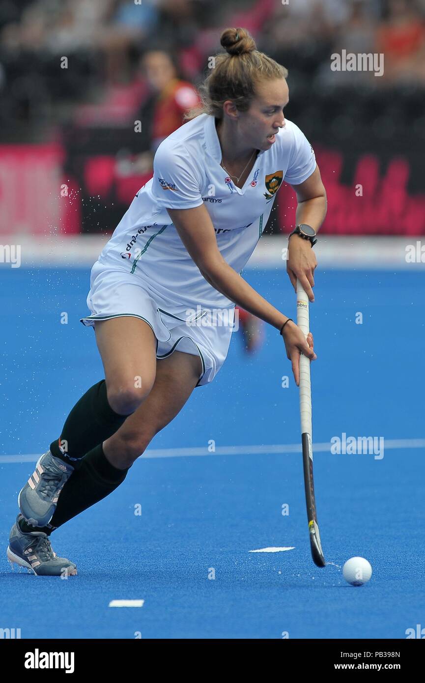 Stratford, London, UK. 26th July 2018. Kristen Paton (RSA). Spain V South Africa. Match 13. Pool Stratford, London, UK. 26th July 2018. Kristen Paton (RSA). Spain V South Africa. Match 13. Pool