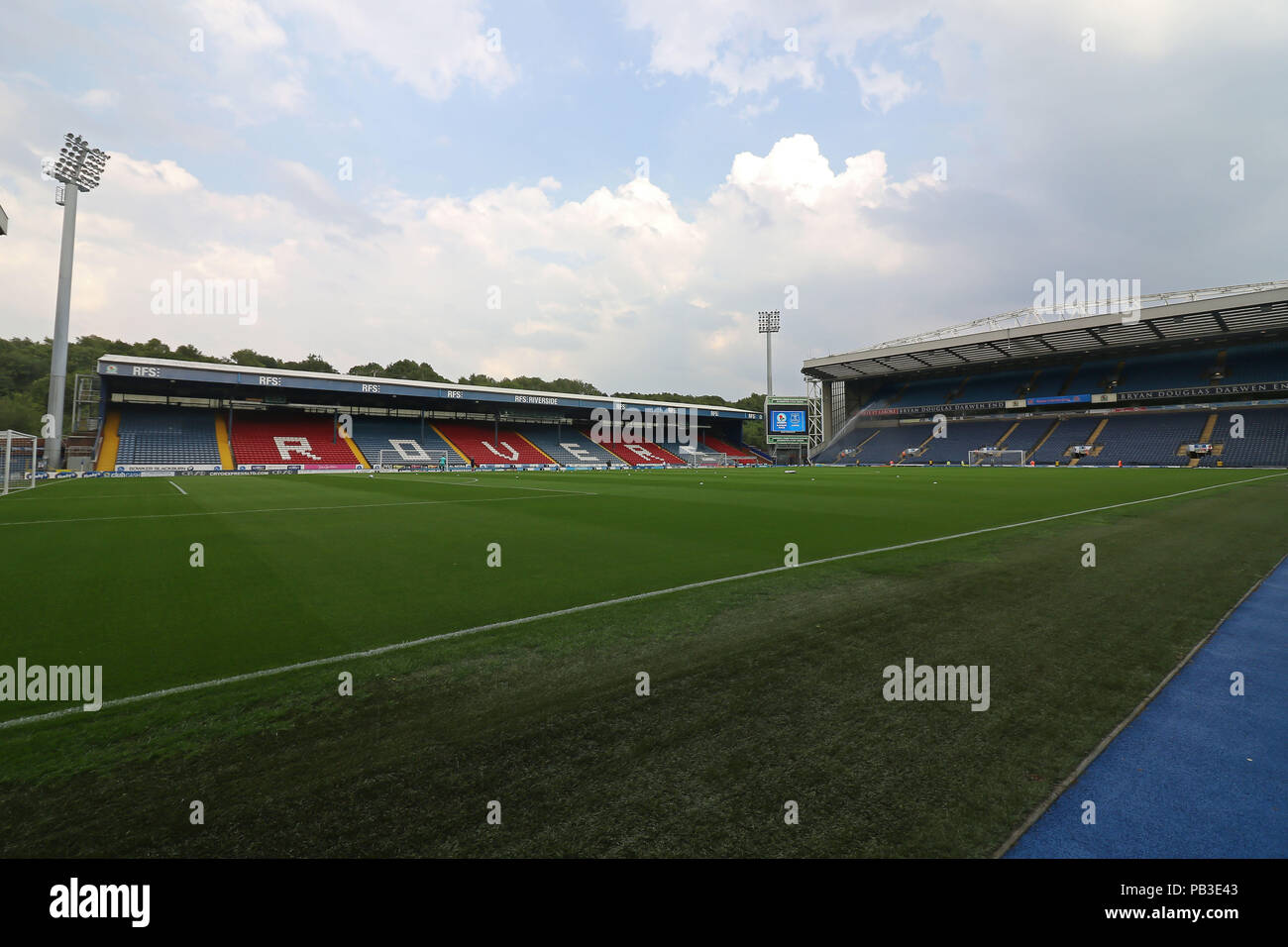 Blackburn, Lancashire, UK. 26th July, 2018. A general view of Ewood Park before the Pre-Season Friendly match between Blackburn Rovers and Everton at Ewood Park on July 26th 2018 in Blackburn, England. Credit: PHC Images/Alamy Live News Stock Photo