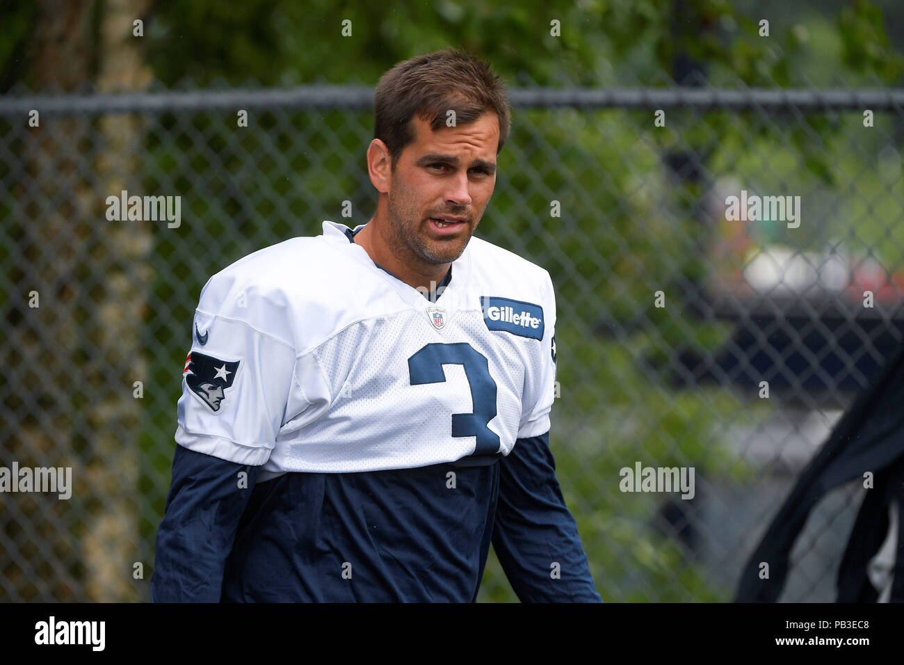 Foxborough Massachusetts USA 26th July 2018 New England Patriots kicker Stephen