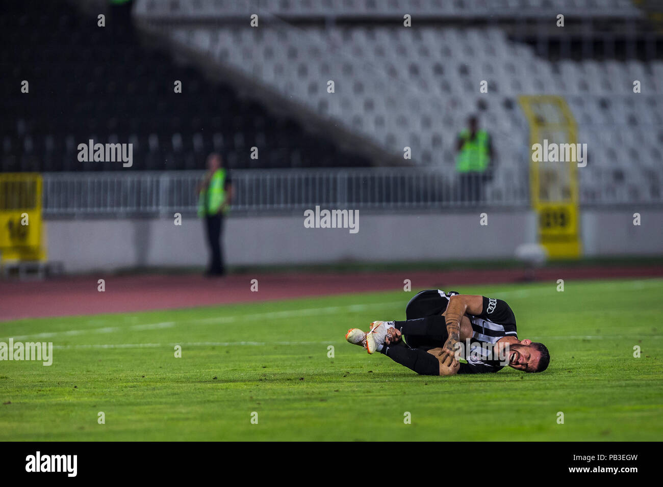 Partizanis fans cheer during the match between FK Partizani and KF News  Photo - Getty Images