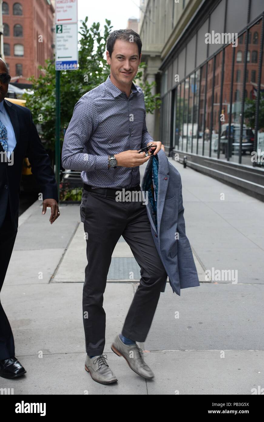 New York, NY, USA. 26th July, 2018. Joey Logano out and about for