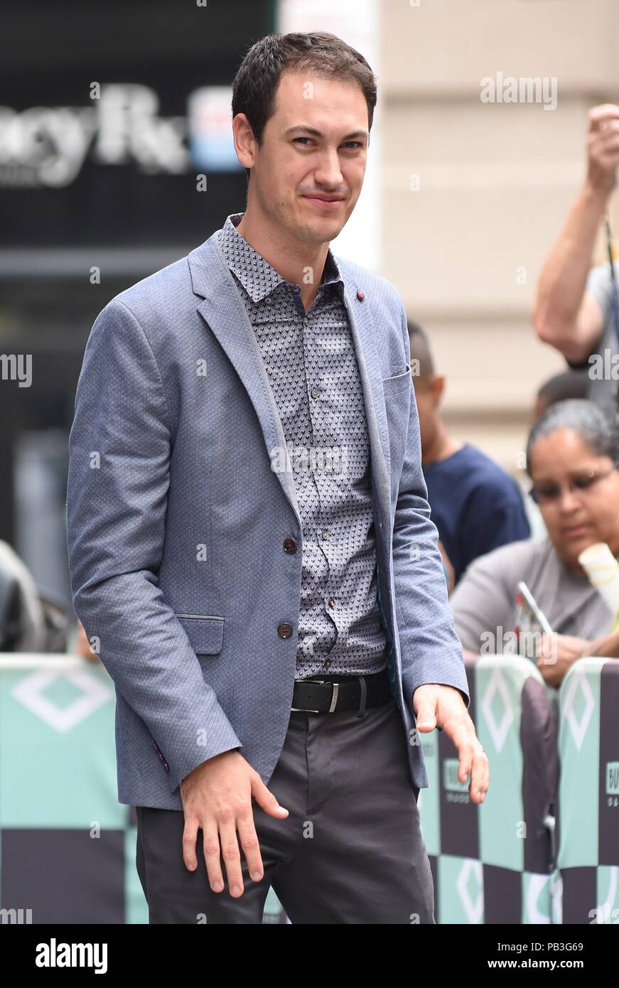 New York, NY, USA. 26th July, 2018. Joey Logano out and about for Celebrity Candids - THU, New York, NY July 26, 2018. Credit: Kristin Callahan/Everett Collection/Alamy Live News Stock Photo