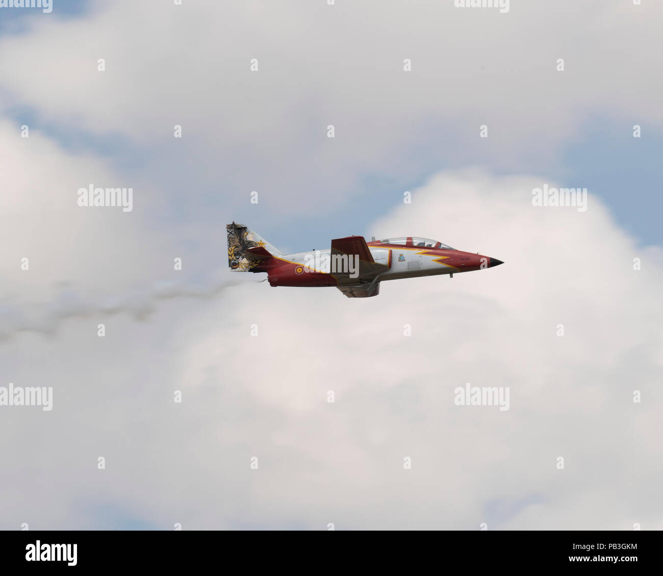 Spanish Air Force A Casa C 101 Aviojet Of Patrulla Aguila Spanish Air Forceaerobatic Demonstration Team At The 18 Royal International Air Tattoo Stock Photo Alamy