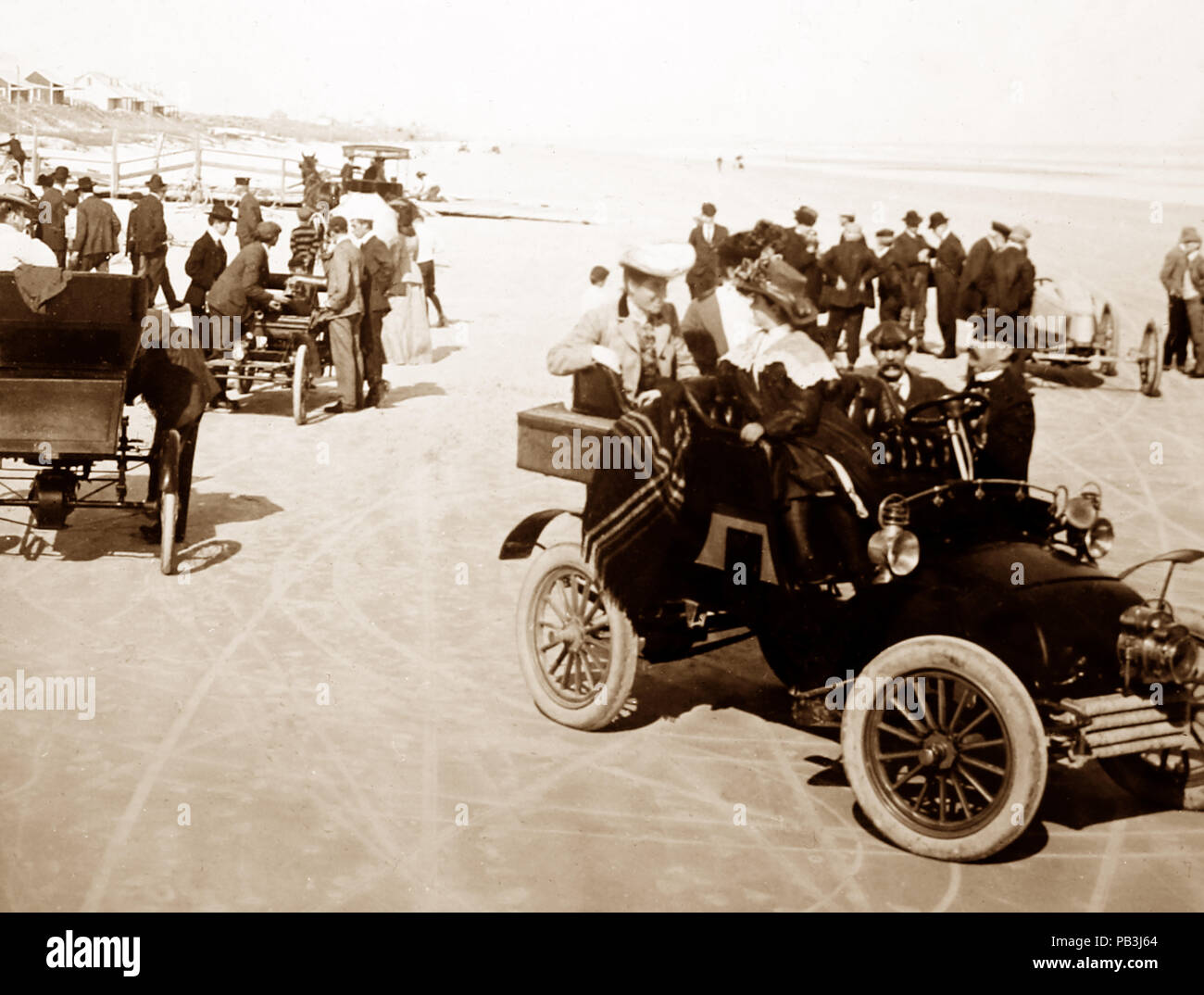 Daytona Beach Racetrack, USA, early 1900s Stock Photo