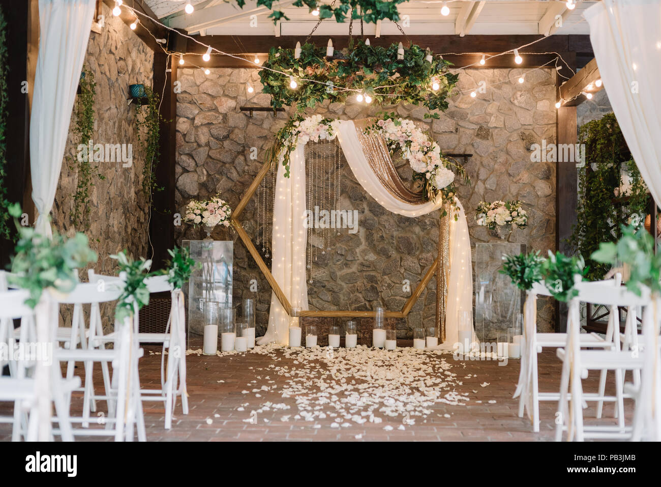 Magnificent Decoration Of A Wedding Ceremony With Original Details