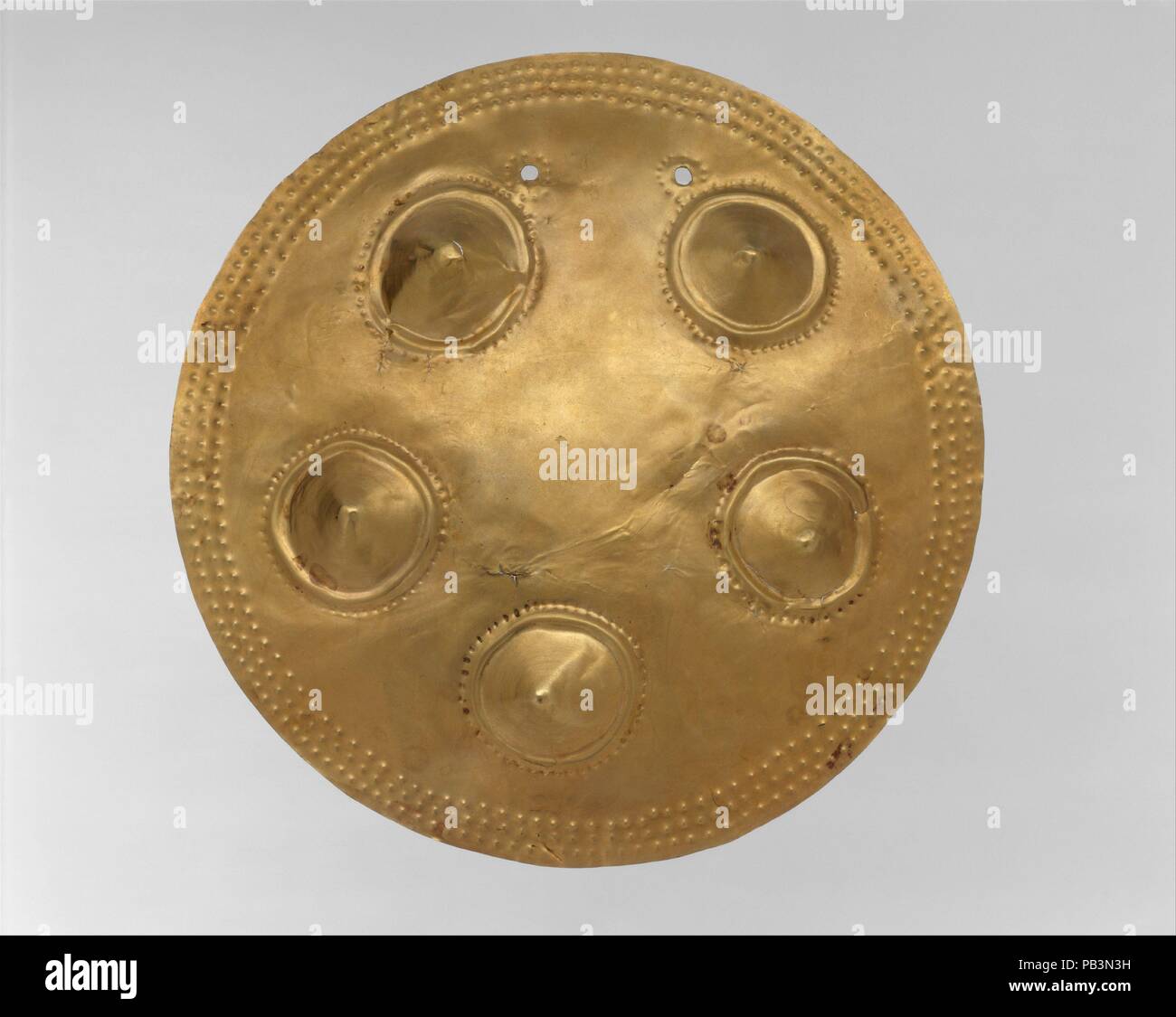 Pectoral Disk Patena Culture Veraguas Dimensions Diam 8 1 4 In 21 Cm Date 11th 16th Century Works Of Hammered Sheet Gold Are Usually Higher In Gold Content Than Are Cast Objects And