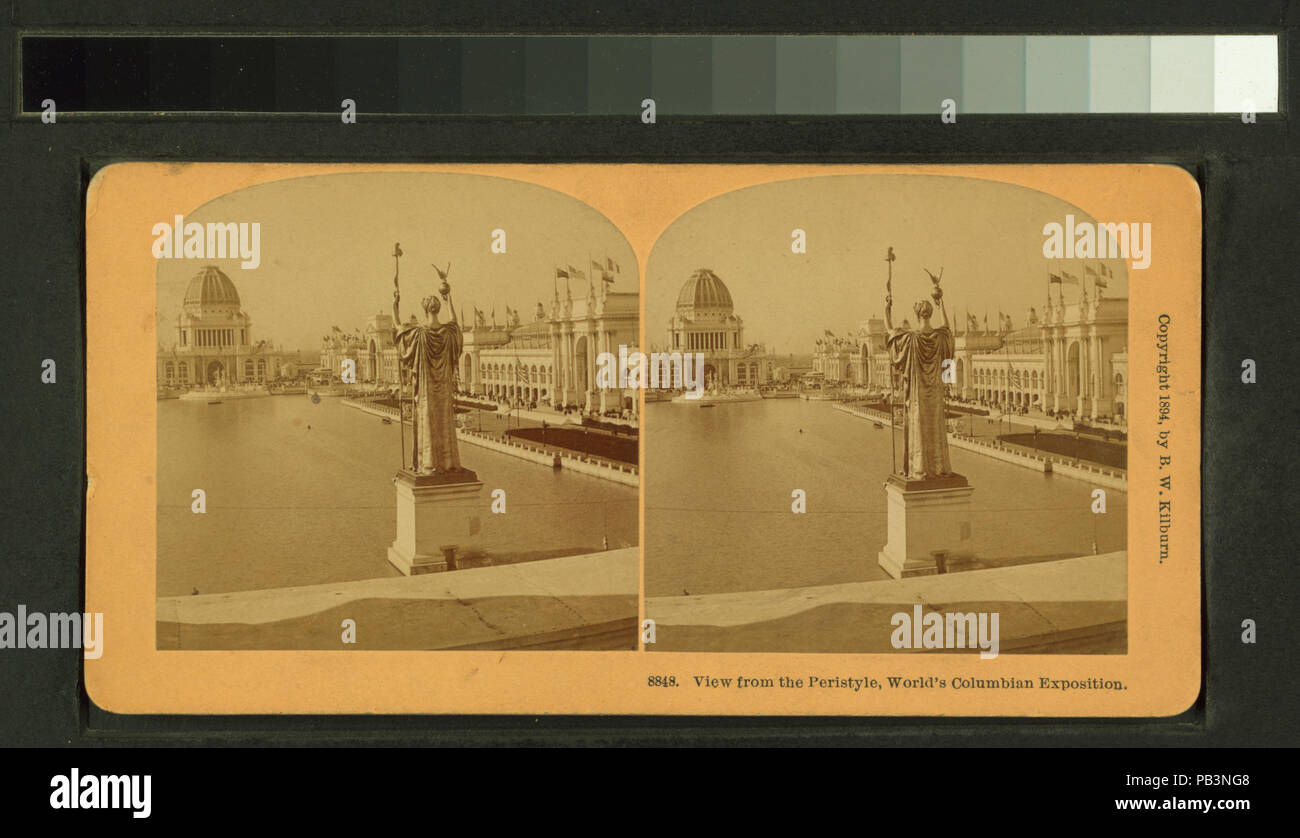 1807 View from the Peristyle, World's Columbian Exposition (NYPL b11707463-G90F186 163F) Stock Photo