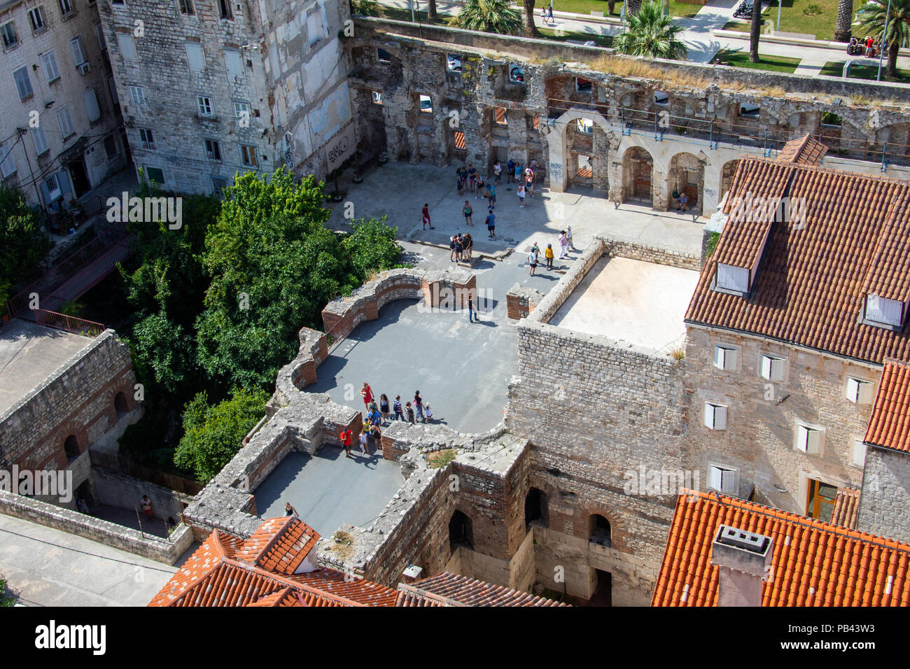 Diocletian's Palace, Split, Croatia Stock Photo