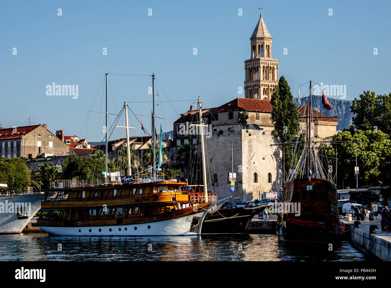 Old Split, the Historic Center of Split, Croatia Stock Photo