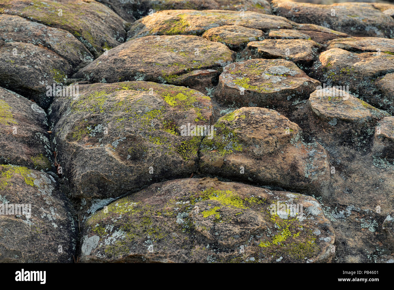 Weathered Hartshorne Sandstone rocks at Rock House Cave Turtle Rocks
