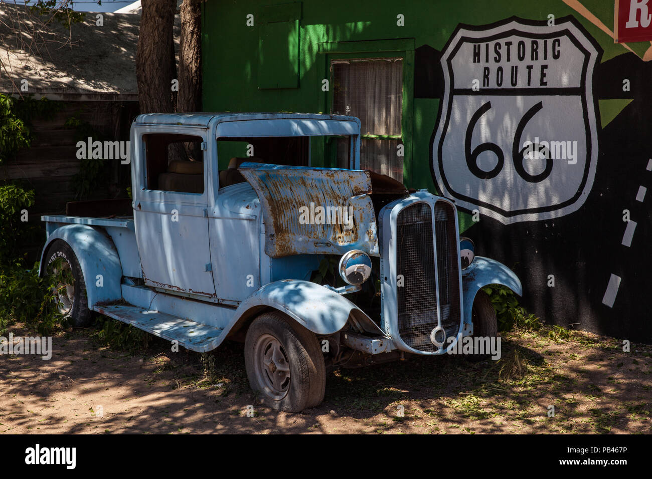 Seligman an der Route 66, Arizona Stock Photo