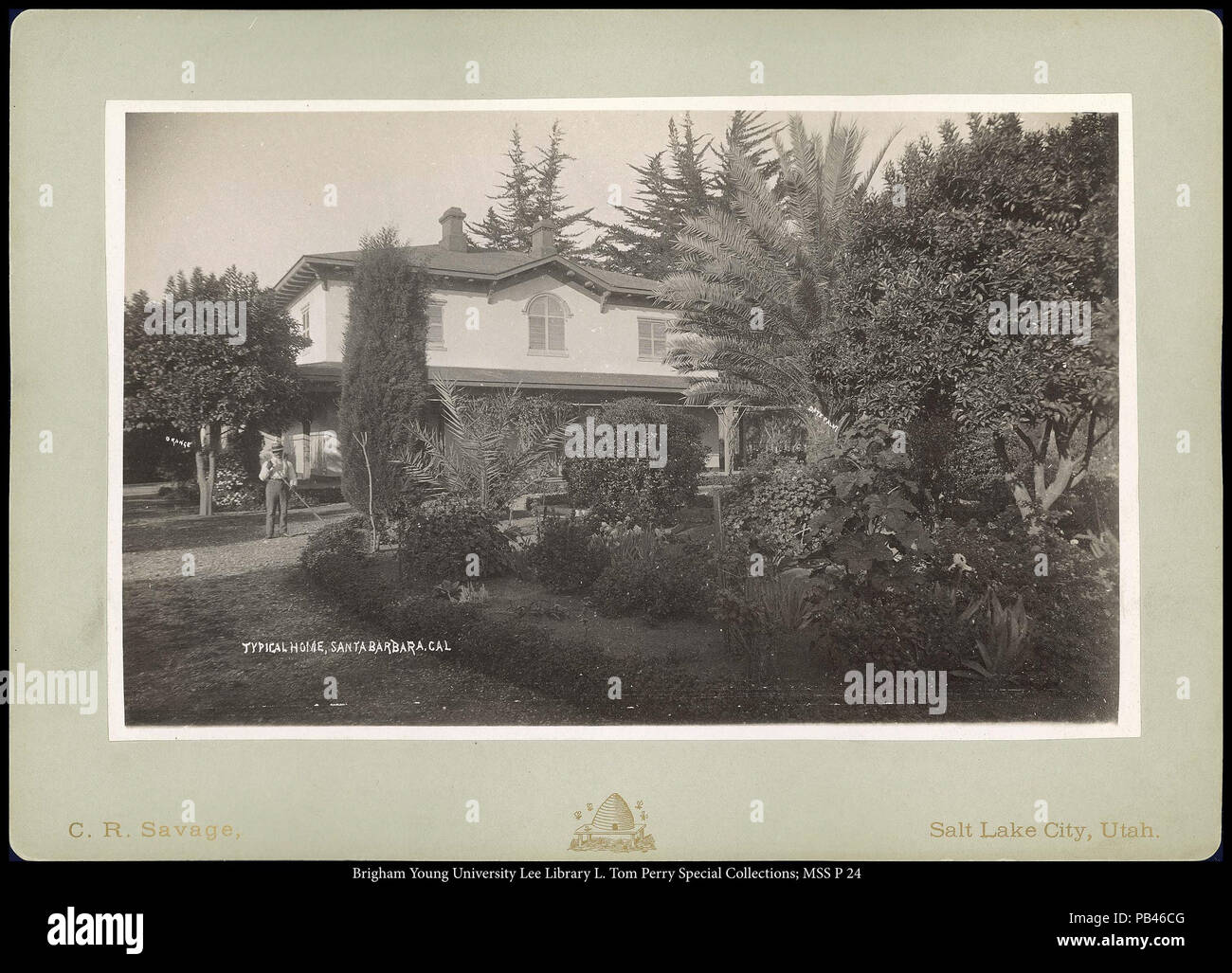 1784 Typical Home, Santa Barbara, Cal Stock Photo Alamy