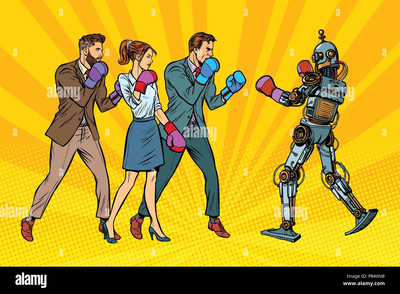 Combat robots Stock Vector Images - Alamy