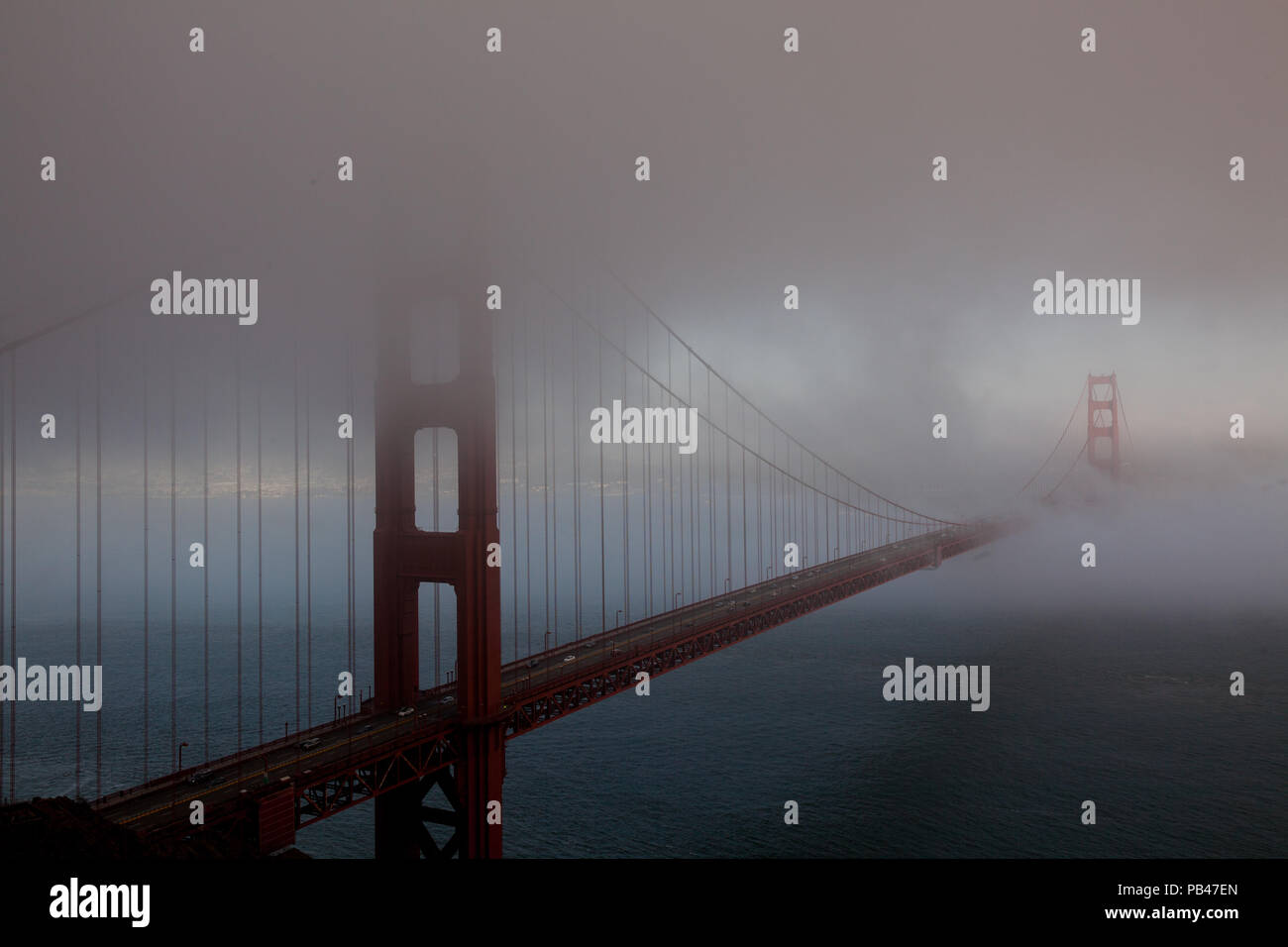 Golden Gate >Bridge View, Marin Stock Photo